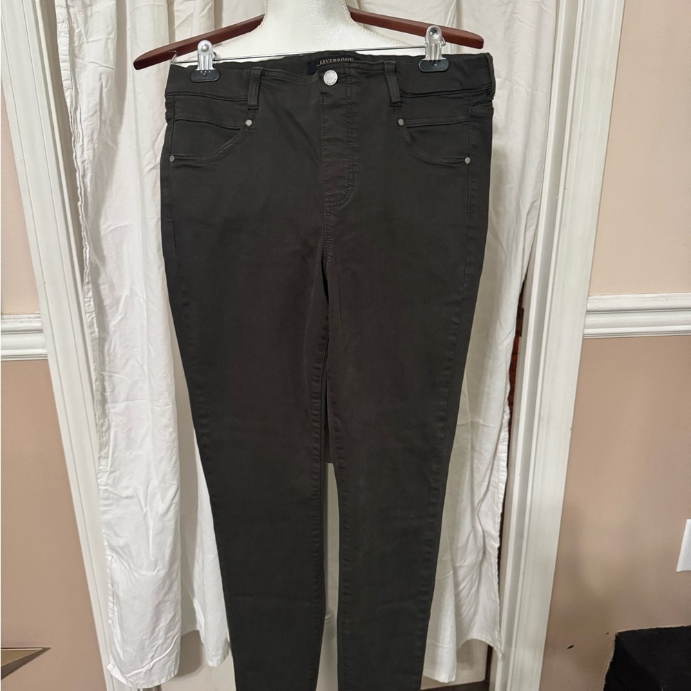 Women's Liverpool Jeans-olive